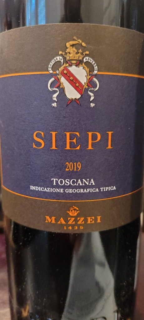 2017 Marchesi Mazzei Castello di Fonterutoli Siepi Toscana IGT