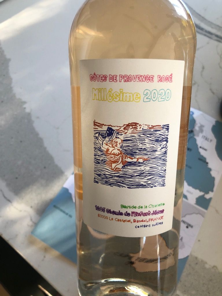 2020 Bastide de la Ciselette Bandol Rosé, France, Provence, Bandol