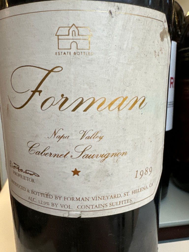 赤ワインForman Napa Valley 2005 2005 Forman Napa Valley Cabernet Sauvignon - SKU 1038522