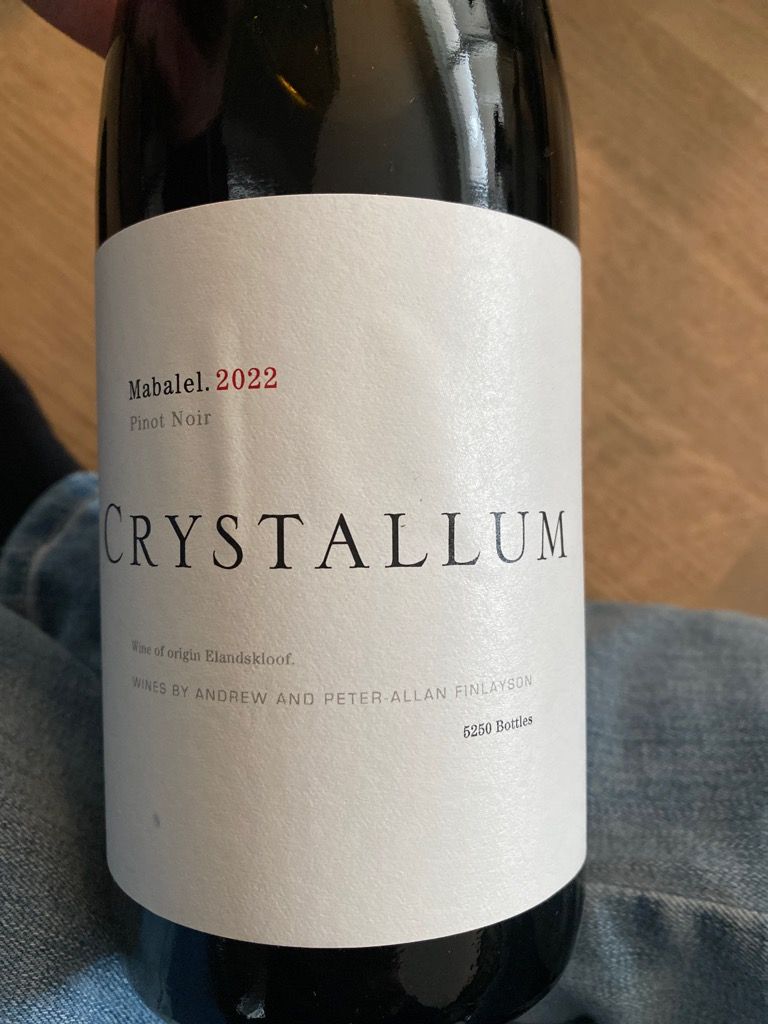 ワイン CRYSTALLUM Mabalel 2022 Pinot Noir 750ml 2022 Crystallum Pinot Noir Mabalel - CellarTracker