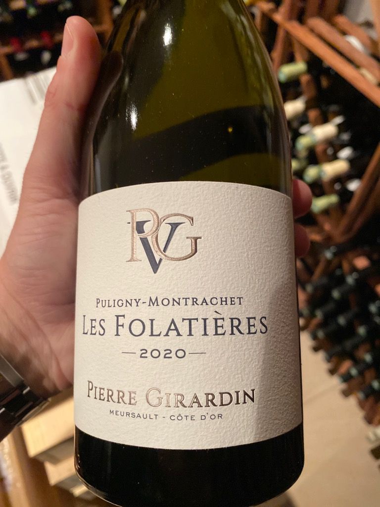 2020 Pierre Girardin Puligny-Montrachet Les Folatières - CellarTracker