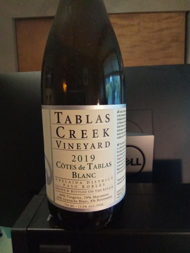 wine 2019 Tablas Creek Côtes de Tablas Blanc wineismylife