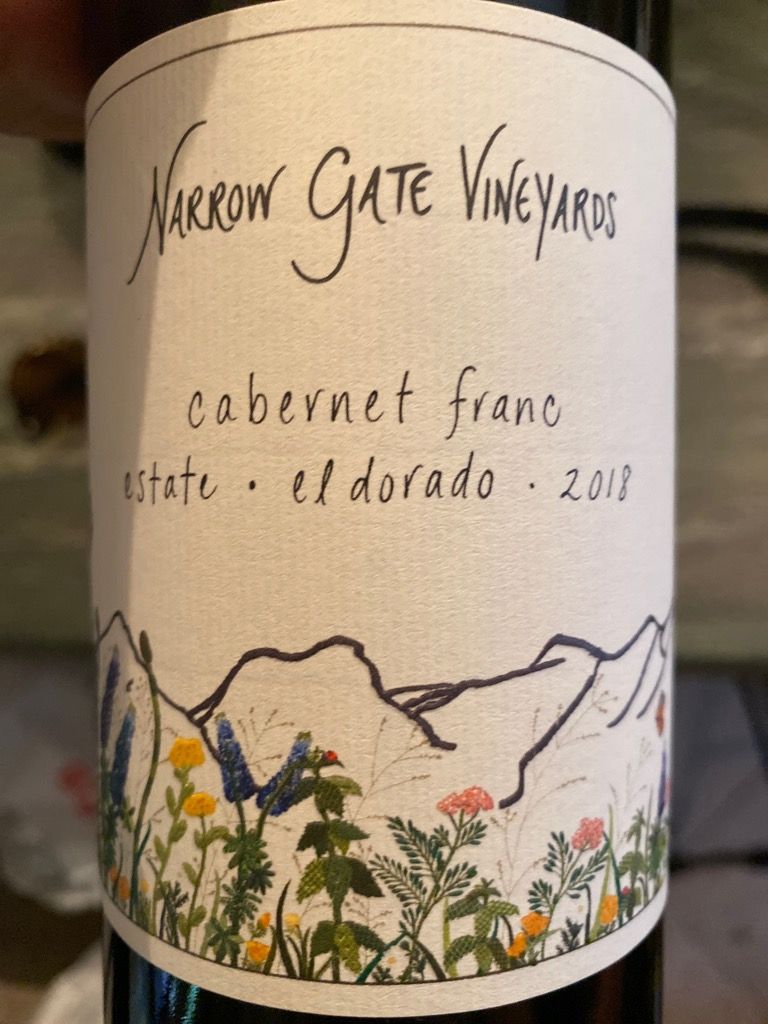2017 Narrow Gate Vineyards Franc Estate, USA, California