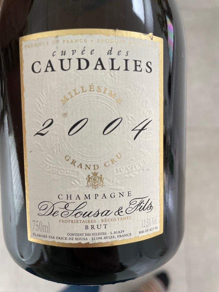 2008 De Sousa et Fils Champagne Grand Cru Cuvée des Caudalies