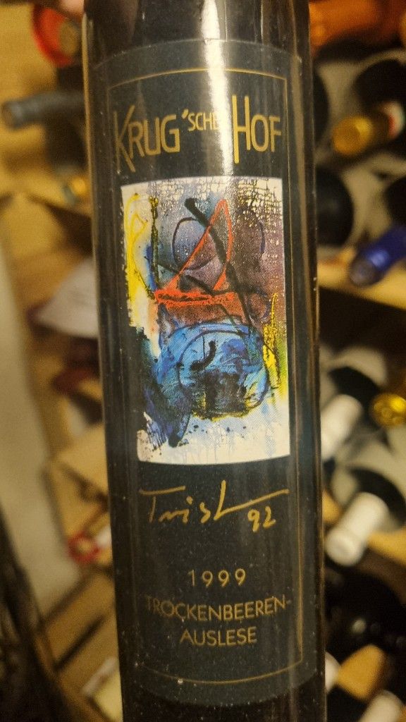 Krug'scher Hof 1999 トロッケンベーレンアウスレーゼ 1999 Krug'scher Hof Trockenbeerenauslese Tvist 92 - CellarTracker