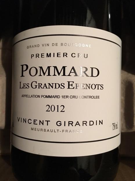 2012 Domaine / Maison Vincent Girardin Pommard 1er Cru Les Grands