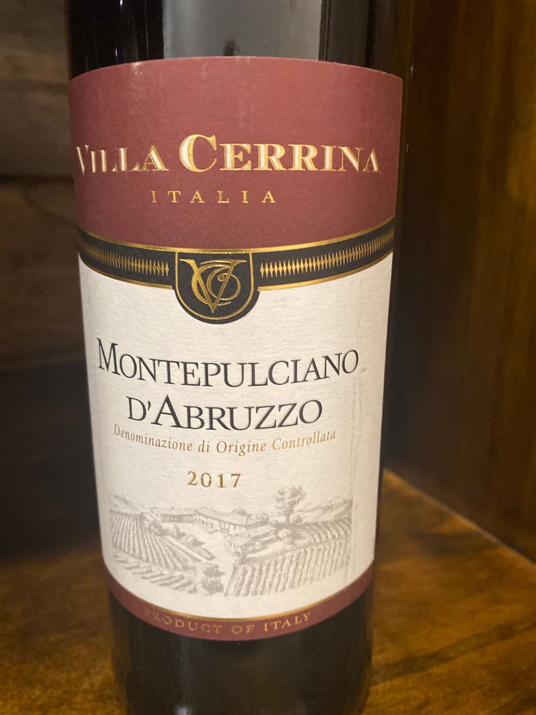 2017 Villa Cerrina Montepulciano d'Abruzzo, Italy, Abruzzi ...