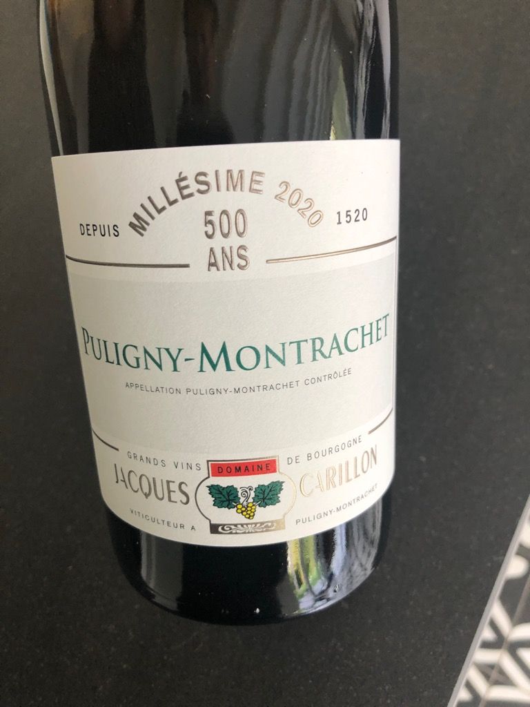 2020 Domaine Jacques Carillon Puligny-Montrachet, France, Burgundy ...