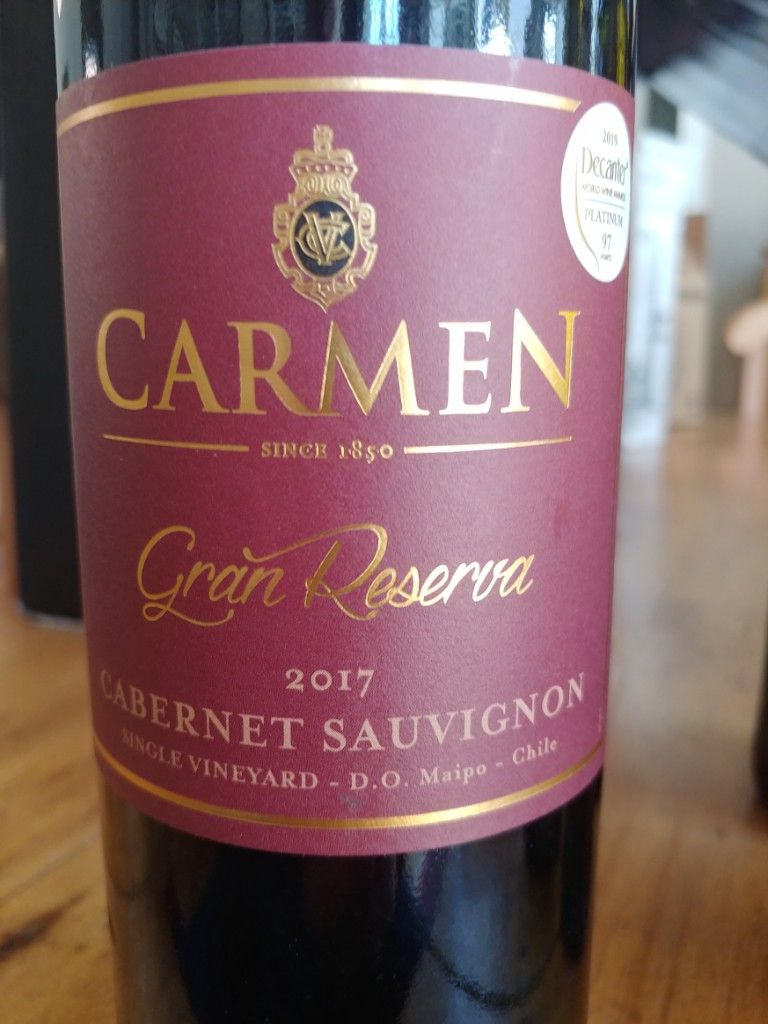 Carmen gran reserva on sale cabernet sauvignon 2017