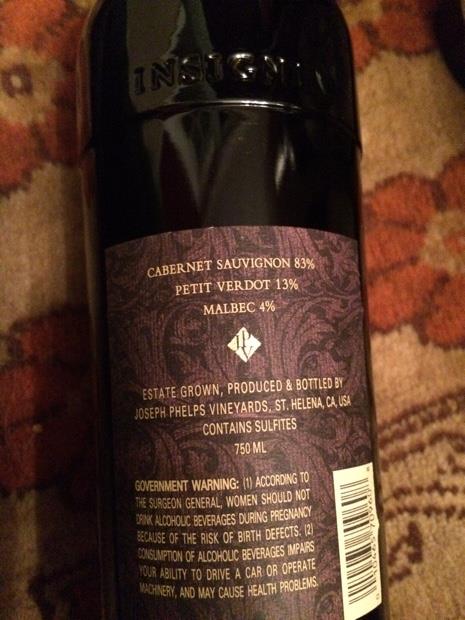 Joseph Phelps Insignia 2009 赤ワイン Joseph Phelps Insignia 2009 | Wine.com