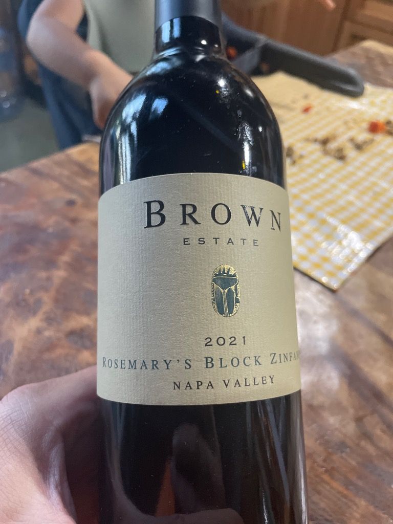2021 Brown Estate Zinfandel Rosemary's Block, USA, California, Napa