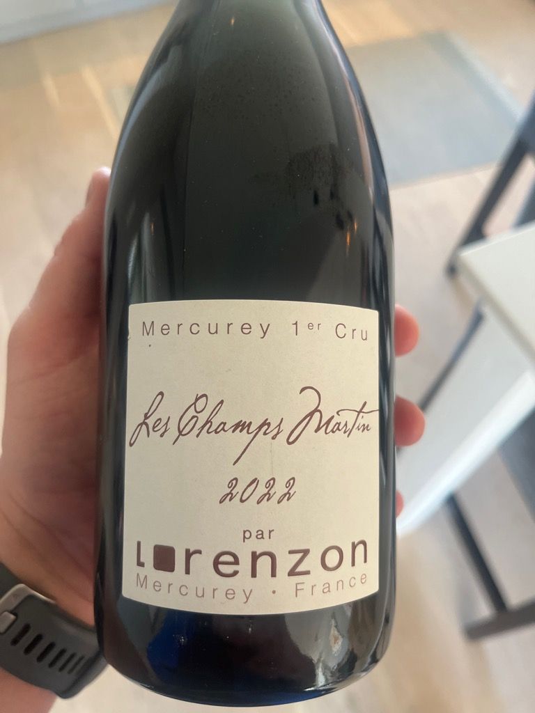 2022 Bruno Lorenzon Mercurey 1er Cru Champs Martin - CellarTracker