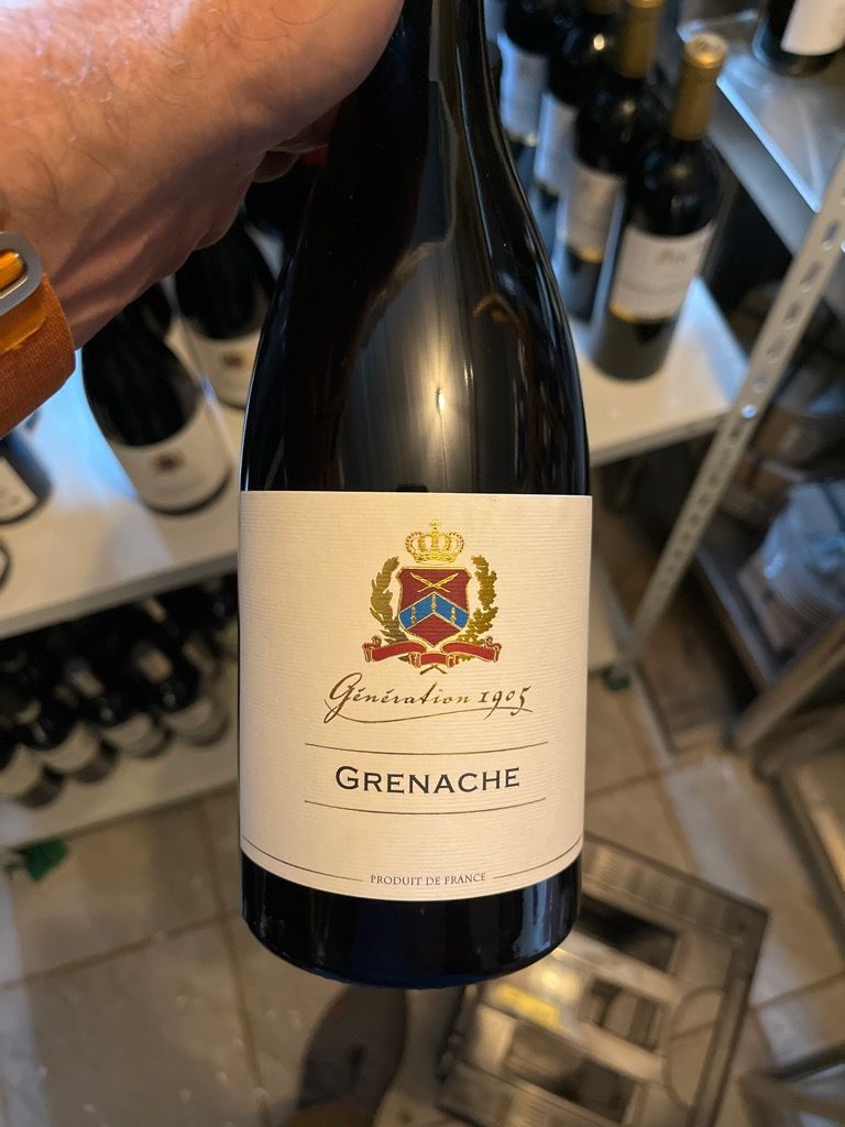 GRAFFワイン2020 750ml 2020 Génération 1905 Grenache Vin de France - CellarTracker