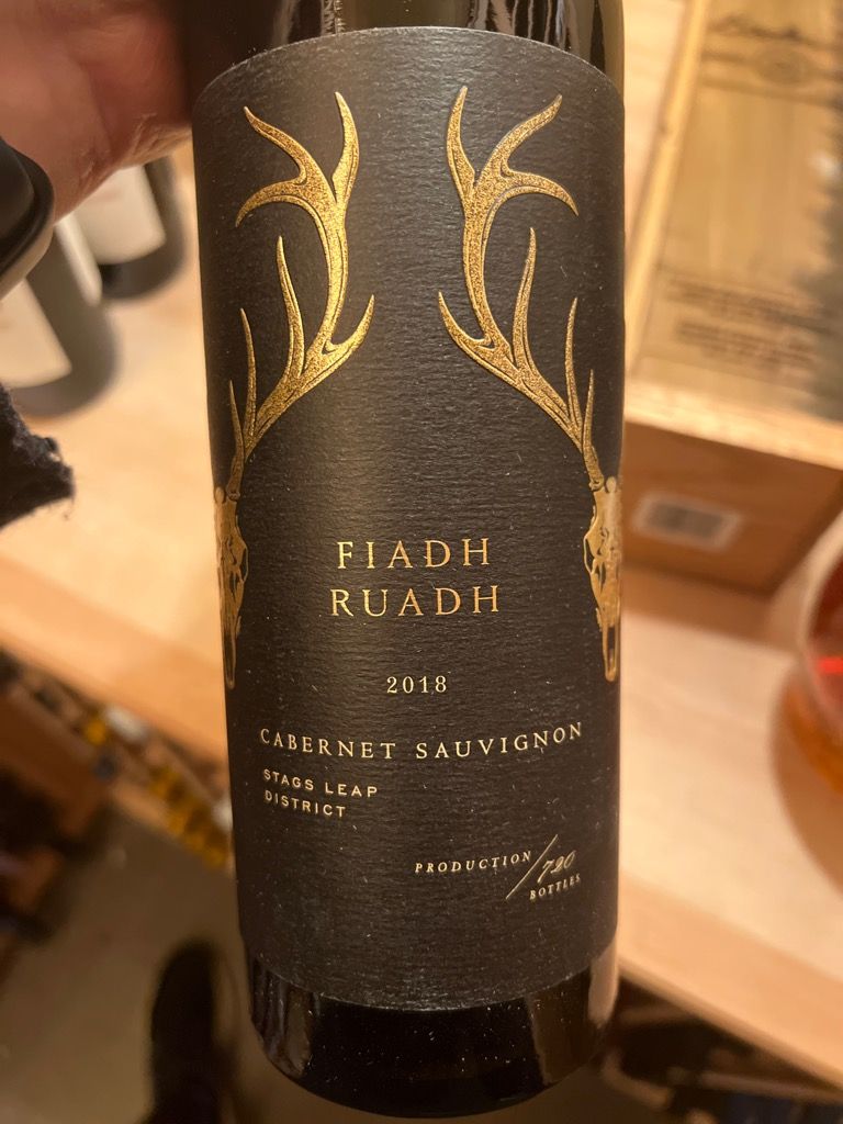 2018 Fiadh Ruadh Cabernet Sauvignon, USA, California, Napa Valley ...