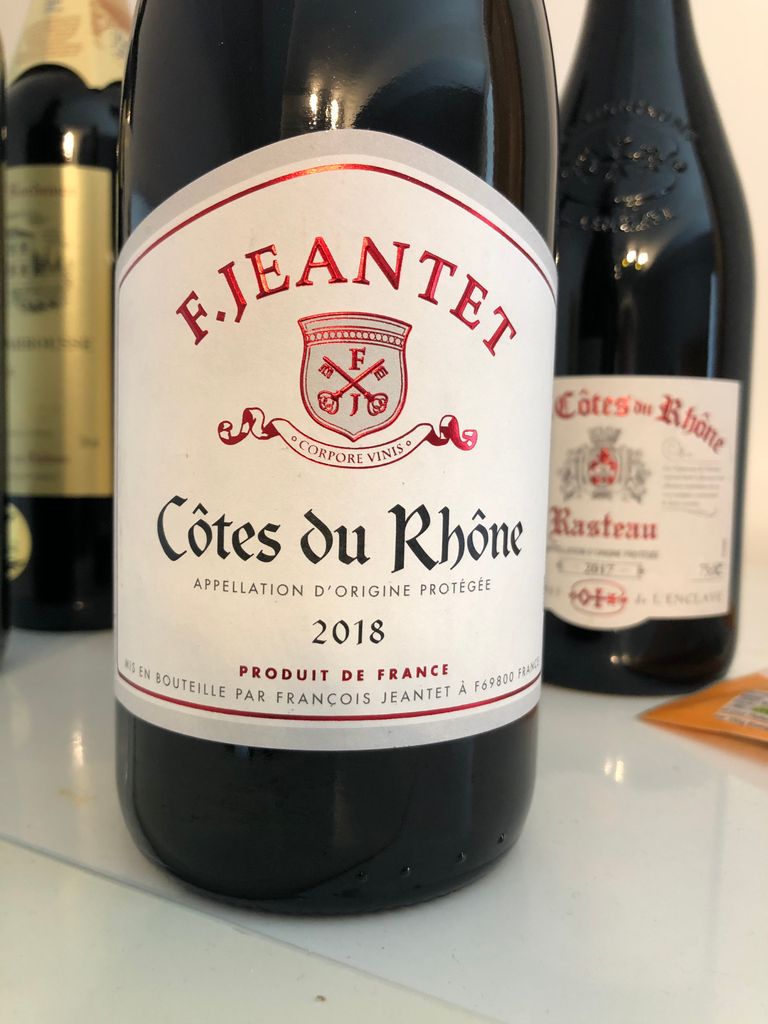 2018 F. Jeantet Côtes du Rhône - CellarTracker