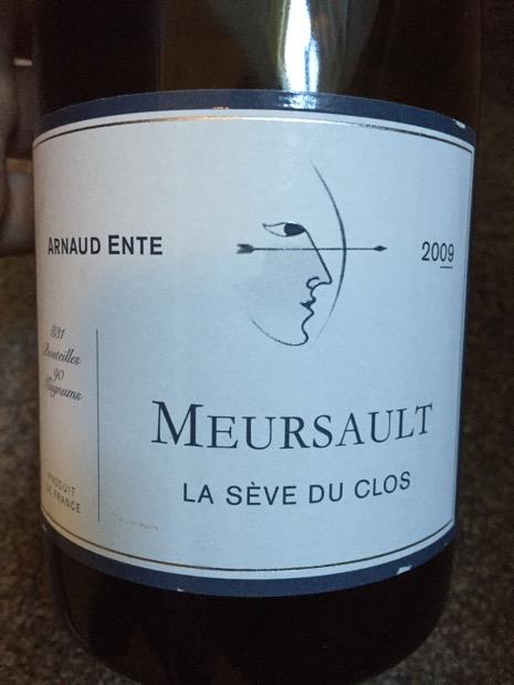 ワイン Meursault 2008 2008 Arnaud Ente Meursault La Seve du Clos Plus Vieilles