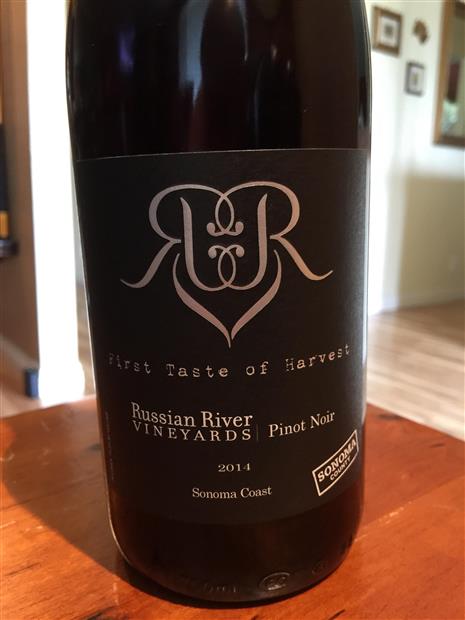 2014 Russian River Vineyards Pinot Noir First Taste of Harvest, USA ...