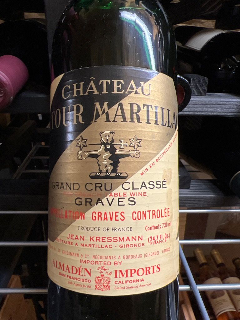 Château La Tour Martillac 1975 - 1 Bouteille - Révisée