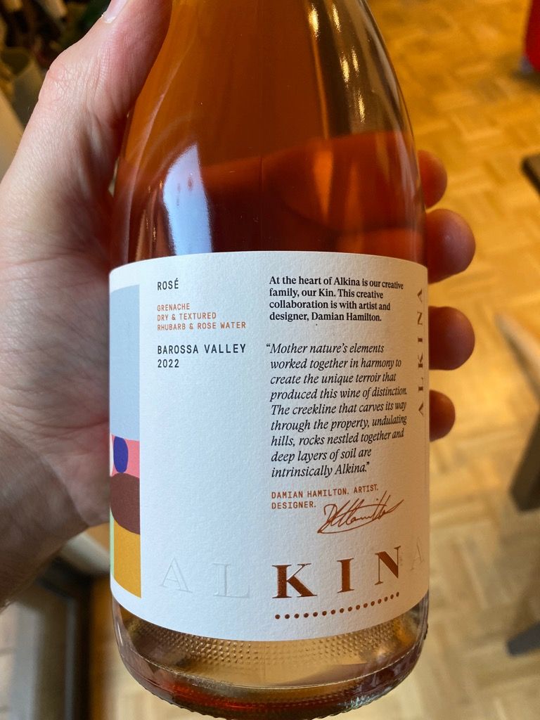 2022 Alkina Grenache Kin Rosé, Australia, South Australia, Barossa ...