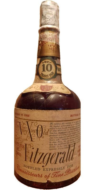 1958 Stitzel-Weller Distilling Co. Very Xtra Old Fitzgerald 10