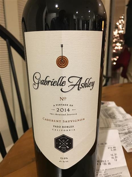 2014 Gabrielle Ashley Cabernet Sauvignon Usa California Central Coast Paso Robles Cellartracker