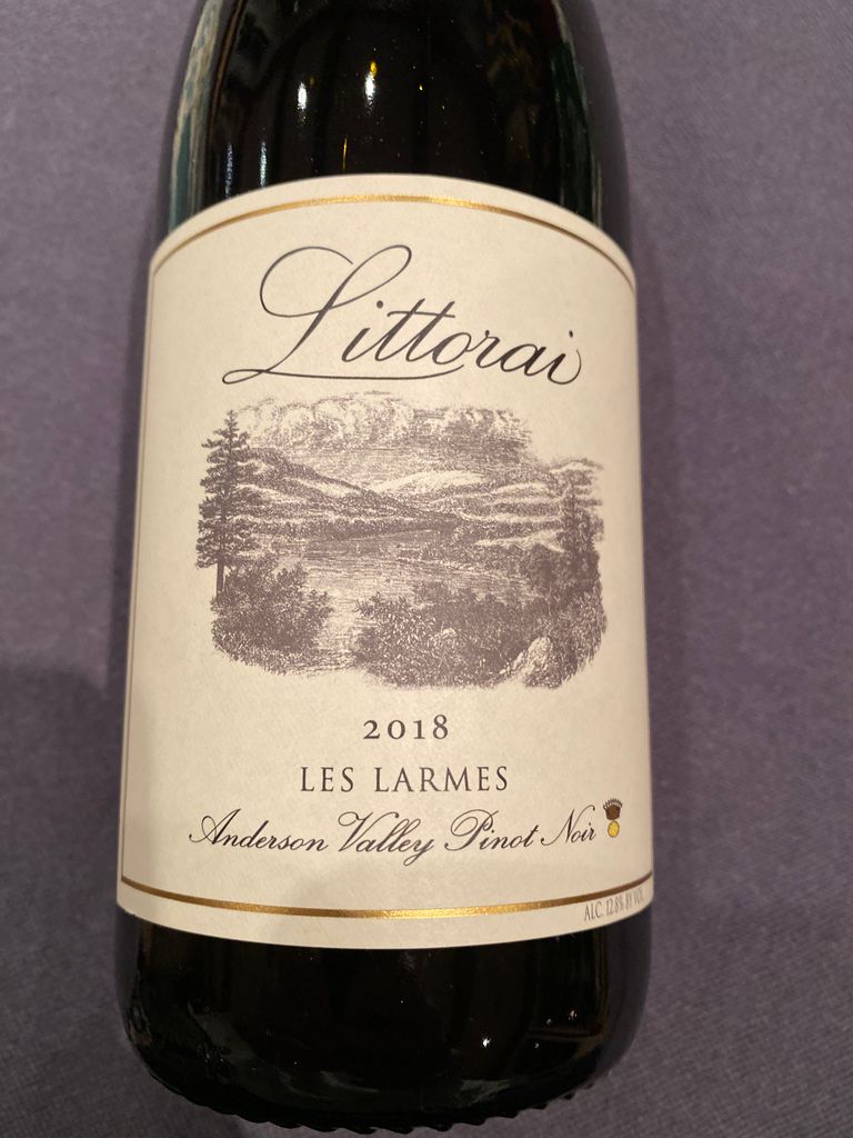 2018 Littorai Pinot Noir Les Larmes, USA, California, North Coast ...