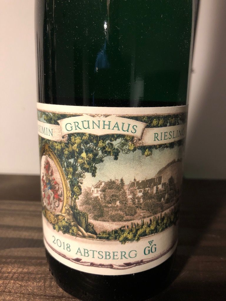 2018 Von Schubert Maximin Grünhäuser Abtsberg Riesling Großes