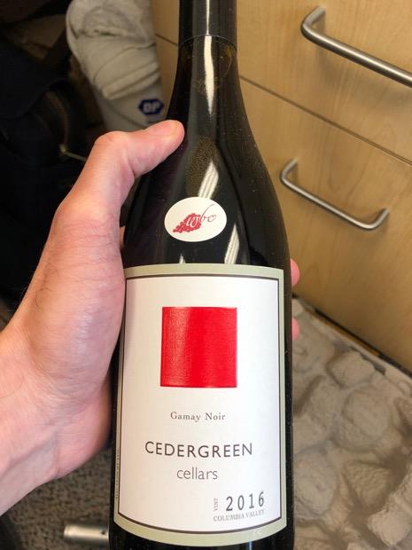 2016 Cedergreen Cellars Gamay Noir, USA, Washington, Columbia Valley ...