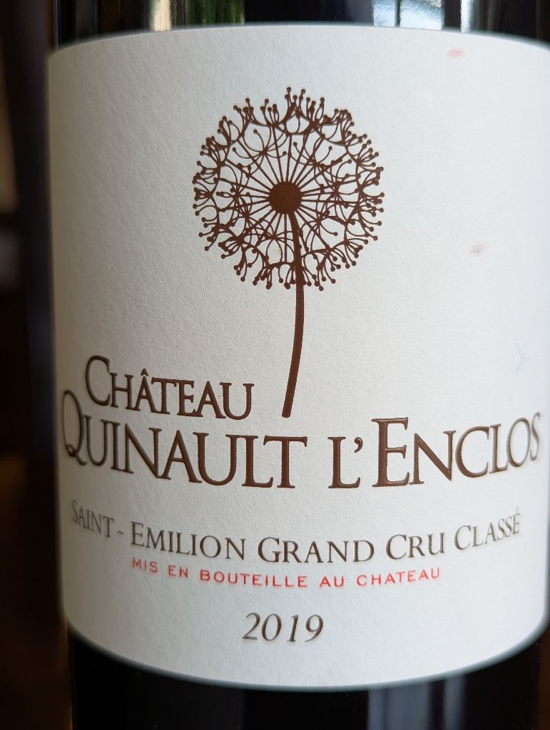 2019 Château Quinault L'Enclos - CellarTracker
