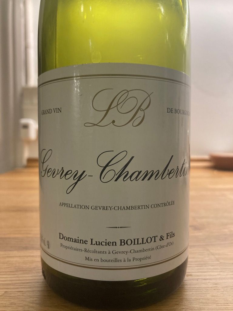 2020 Domaine Lucien Boillot et Fils Gevrey-Chambertin - CellarTracker