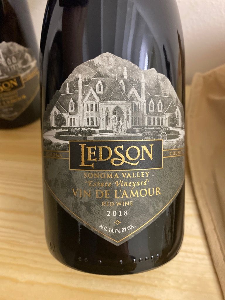 2018 Ledson Vin De L'Amour Estate Vineyard, USA, California, Sonoma County, Sonoma Valley