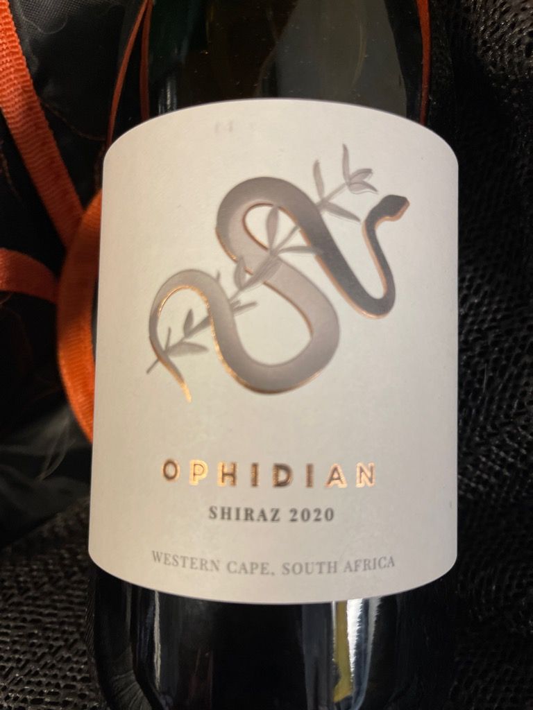 2020 Ophidian Shiraz, South Africa, Western Cape CellarTracker