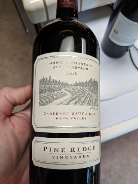 2016 Pine Ridge Vineyards Cabernet Sauvignon Alta Vineyard ...