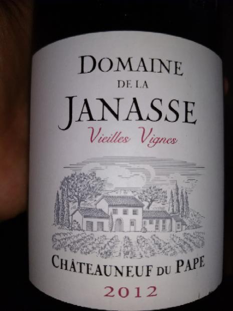 2012 Domaine de la Janasse Châteauneuf-du-Pape Vieilles Vignes