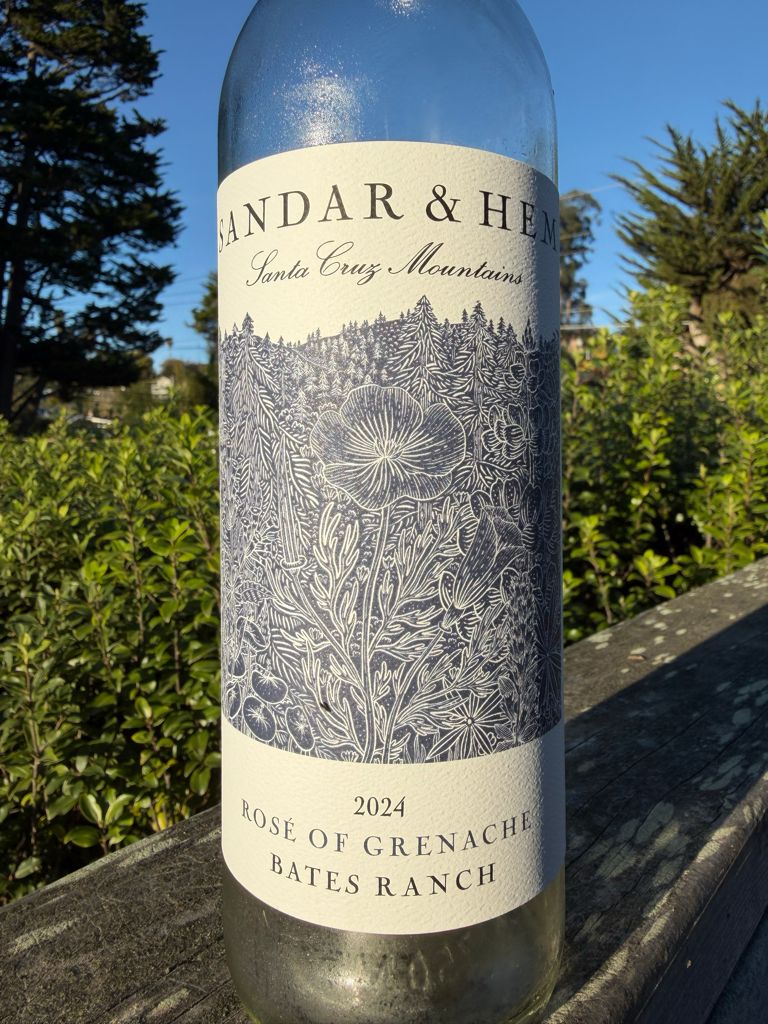 2024 Sandar & Hem Grenache Rosé Bates Ranch Santa Cruz Mountains, USA ...
