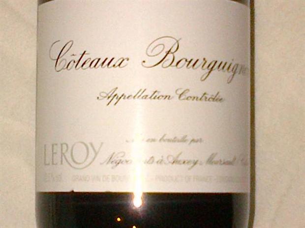 2017 Maison Leroy Coteaux Bourguignons - CellarTracker
