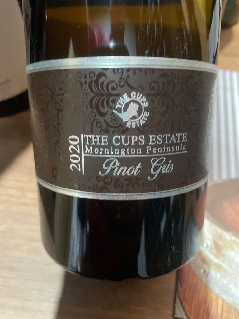 2021 The Cups Estate Pinot Gris, Australia, Victoria, Port Phillip