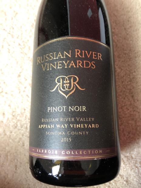 2015 Russian River Vineyards Pinot Noir Appian Way Vineyard, USA ...