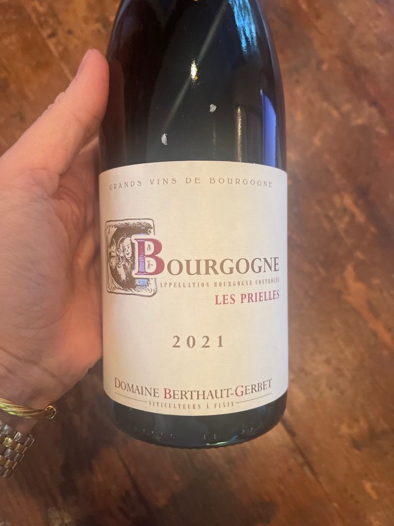 2021 Domaine Berthaut-Gerbet Bourgogne Les Prielles - CellarTracker