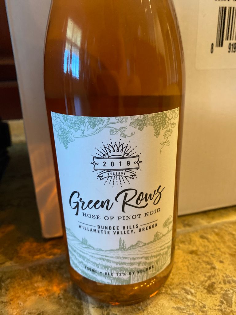 Green Rows Pinot 2019 Green Rows Vintners Rosé of Pinot Noir, USA, Oregon, Willamette ...