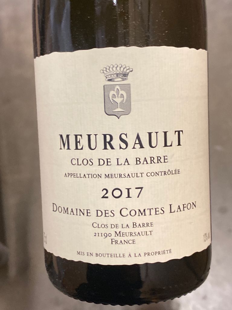 Domaine des Comtes Lafon 2017 木箱 2017 Domaine des Comtes Lafon Meursault Clos de la Barre