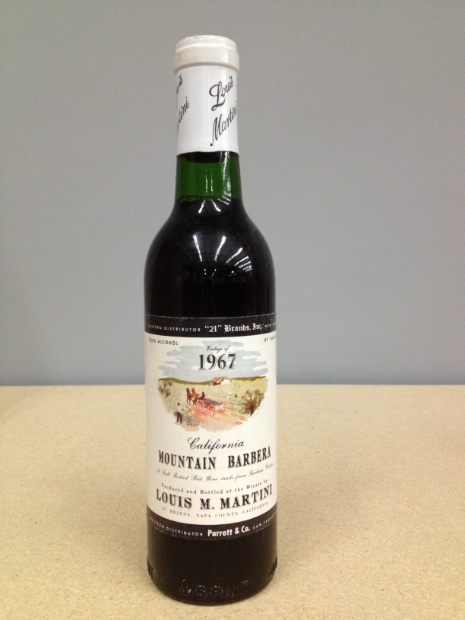 1968 Louis M. Martini Barbera Mountain - CellarTracker