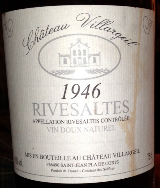 1958 Château Villargeil Rivesaltes - CellarTracker
