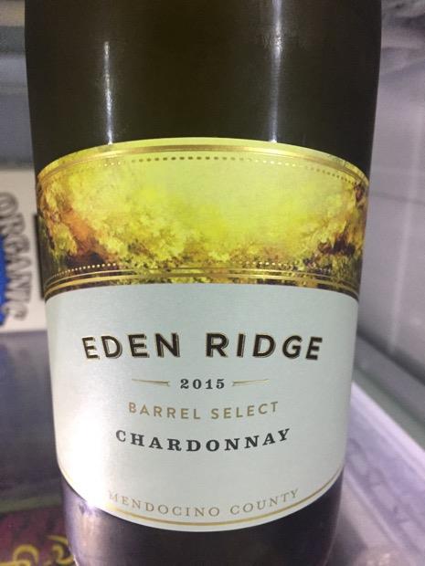 2015 Eden Ridge Chardonnay Barrel Select, USA, California, North Coast ...