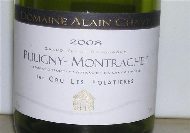 2008 Domaine Alain Chavy Puligny-Montrachet 1er Cru Les Folatières