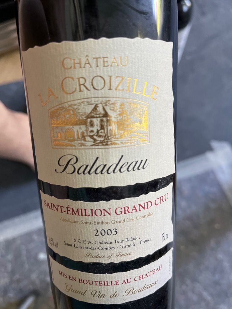 2003 Château La Croizille-Baladeau - CellarTracker