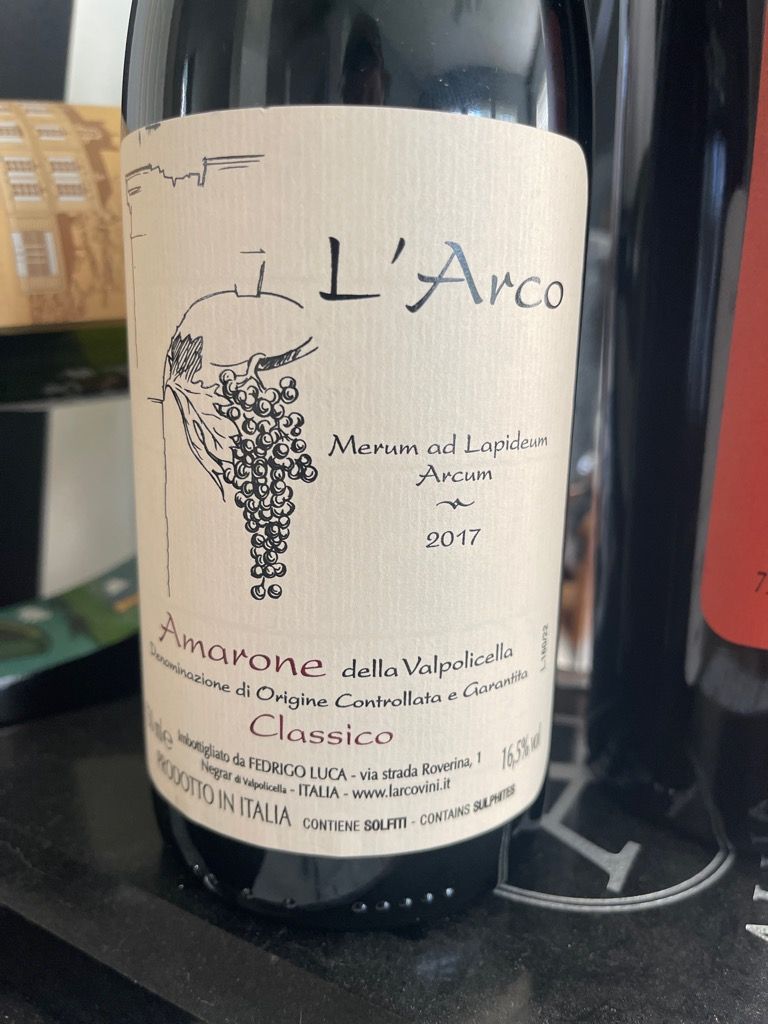 2017 L'Arco Amarone Della Valpolicella Classico, Italy, Veneto ...