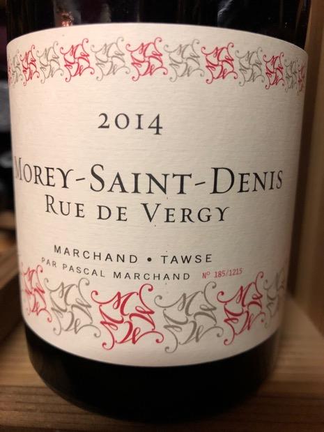 ワイン Marchand-Tawse Morey-Saint-Denis 2014 2014 Marchand & Tawse / Pascal Marchand Morey-Saint-Denis En la