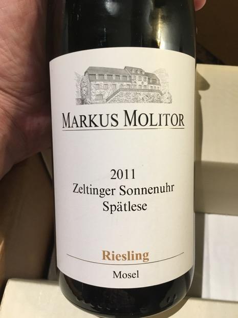 2011 Markus Molitor Zeltinger Sonnenuhr Riesling Spätlese (White ...