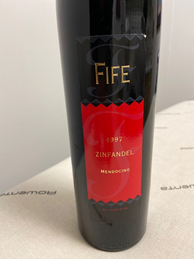 1995 Fife Zinfandel Mendocino Uplands, USA, California, North Coast, Mendocino CellarTracker